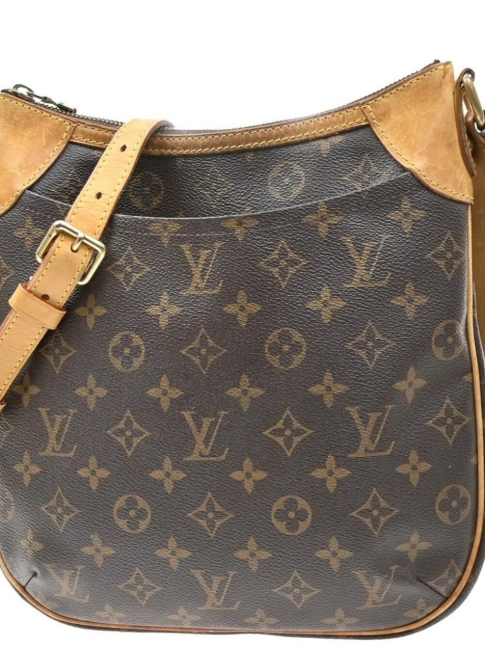 LOUIS VUITTON Odeon PM Shoulder Bag Monogram Leather Brown France